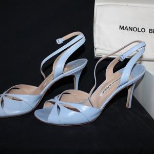Manolo Blahnik Shoes Sandals Blue